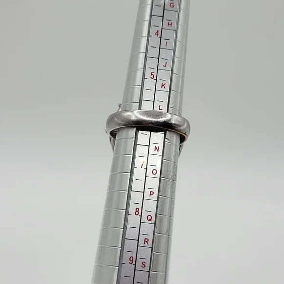 Vintage Adjustable Whiting And Davis Statement Ring Blue And Clear Stone Size 6 - Picture 12 of 12